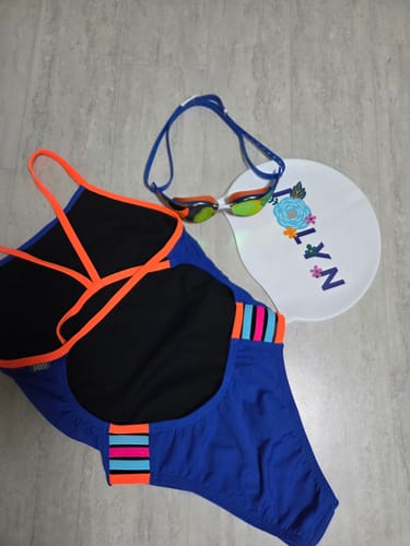 Customer photo review of LENNOX ONE PIECE || Cobalt|Neon Orange