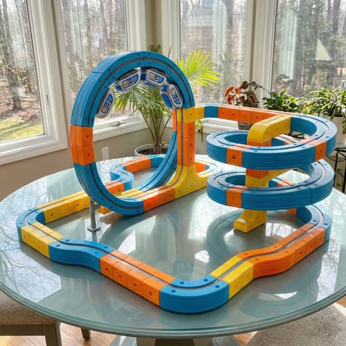 Customer photo review of AeroRail™ Magnetic Track Set