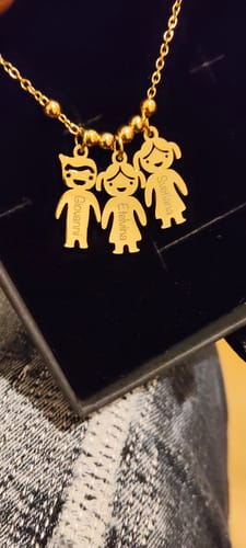 Customer photo review of Necklace: Family Bond