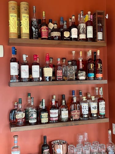 Customer photo review of Rustic Floating Shelves