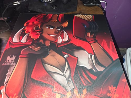 Customer photo review of Custom Glass MousePad