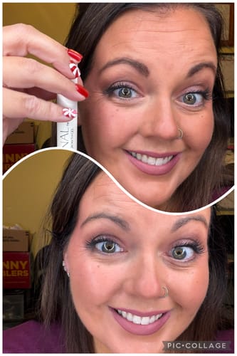 Customer photo review of Brown Eyebrow Growth Gel