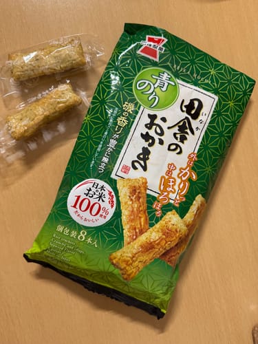 Customer photo review of Iwatsuka Seika Inaka No Okaki (Seaweed Nori) Rice Crackers (8 units)