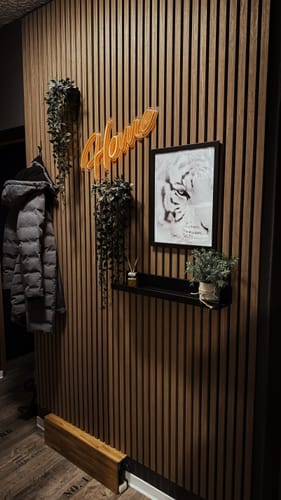 Customer photo review of Akustikpaneele Mokka - 240 cm x 60 cm