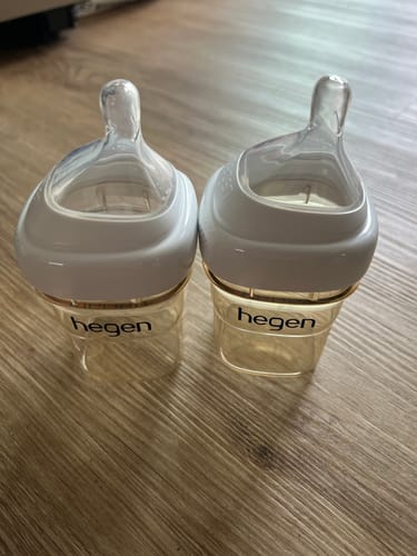 Customer photo review of Hegen Nipple Extra Slow Flow, 2-Pack (0 months)