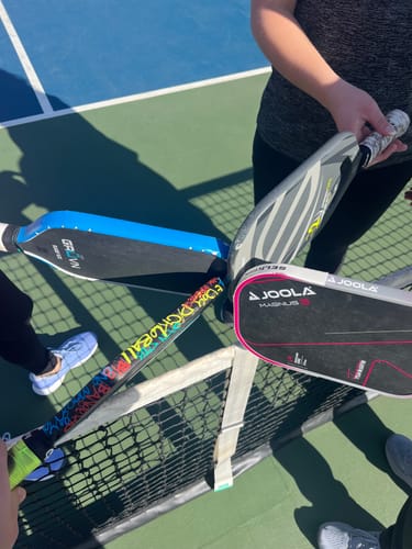Customer photo review of Graffiti Edge Tape (3 pack) - Pickleball Paddle Edge Tape