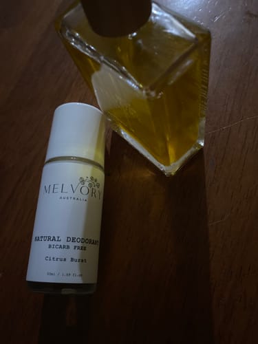 Customer photo review of Natural Deodorant Bicarb Free Citrus Burst
