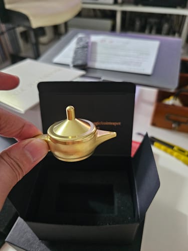Customer photo review of TCC 14th Anniversary | The Coin Teapot by Artisan Coin