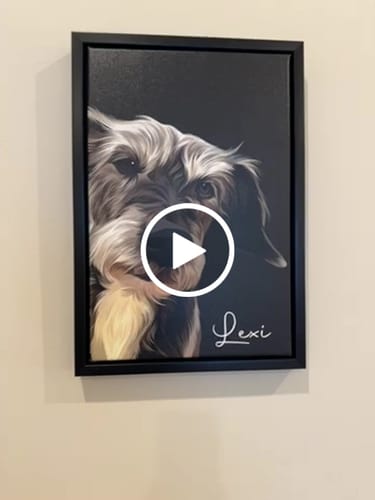 Customer video review of Pet Art Canvas Wrap