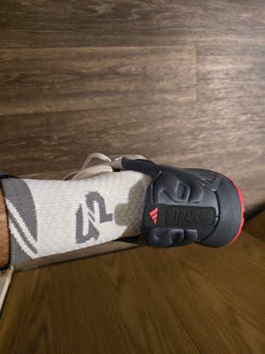Customer photo review of 4 Pack Black and White Combo ULTRAGRIP V2 Dual sided Non-slip Technology Socks