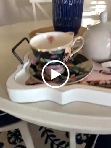 Customer video review of Spring Flowers with Hummingbird Fine Porcelain Tea Cup and Saucer