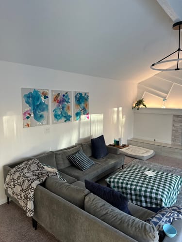Customer photo review of Art course with me! A Three Hour Joyride to Create a Custom Abstract Painting