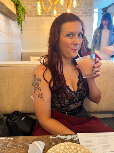 Customer photo review of Shapewear Firm Control Smoothing Full Lace Thong Bodysuit