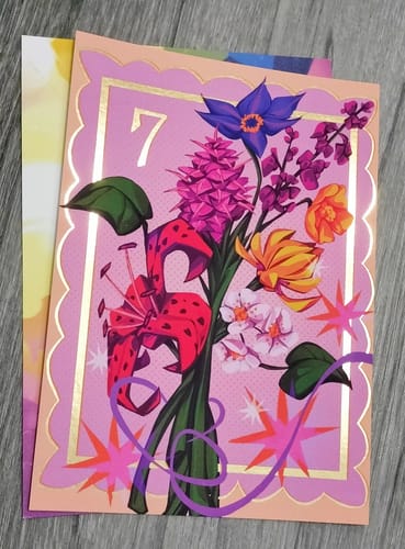 Customer photo review of OT7 Flora Foiled Print