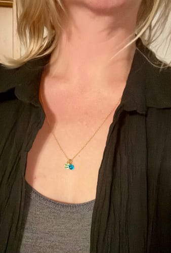 Customer photo review of Halskette mit Geburtsstein