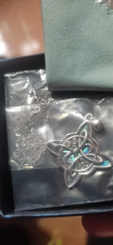 Customer photo review of Witch's Knot Sterling Silver Jewelry Set