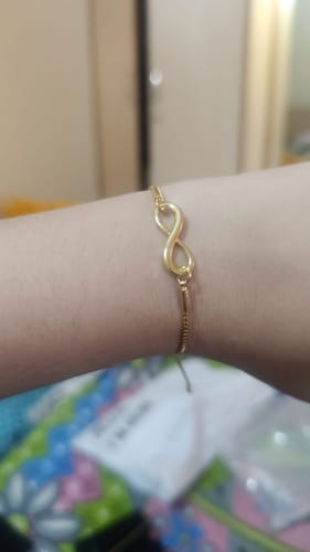 Customer photo review of Infinity Wish Bracelet