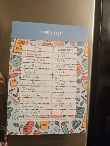 Customer photo review of A6 - Expiry List Pad