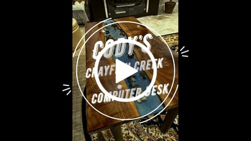Customer video review of 36x18x2" Silicone Mold For Epoxy Resin - Small Table Form