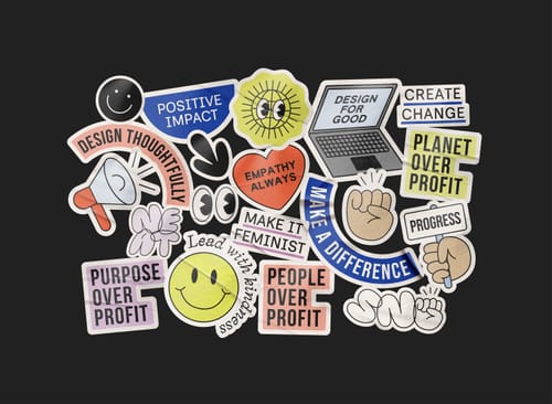 Customer photo review of Custom Shape Sticker Mockup