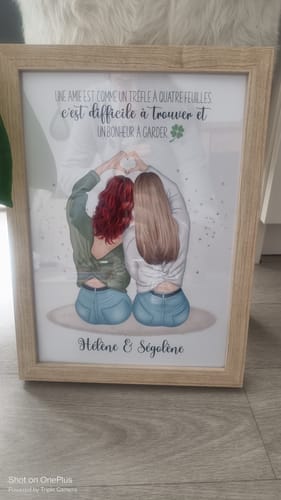 Customer photo review of Affiche Personnalisée - Meilleures Amies