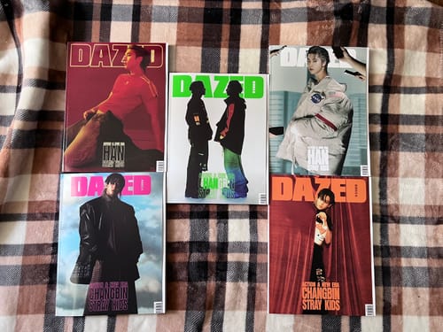 Customer photo review of STRAY KIDS CHANGBIN & HAN - DAZED & CONFUSED KOREA MAGAZINE 2025 FEBRUARY ISSUE SET