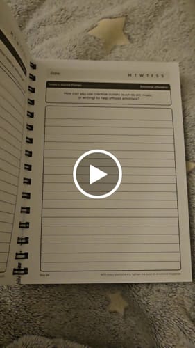 Customer video review of Daily Prompt Journal