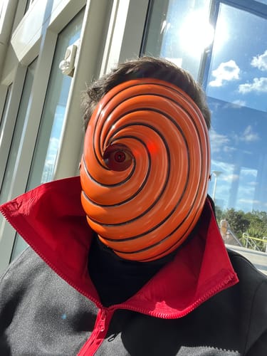 Customer photo review of Sasuke 3 Tomoe Sharingan Eye Contacts (Prescription)