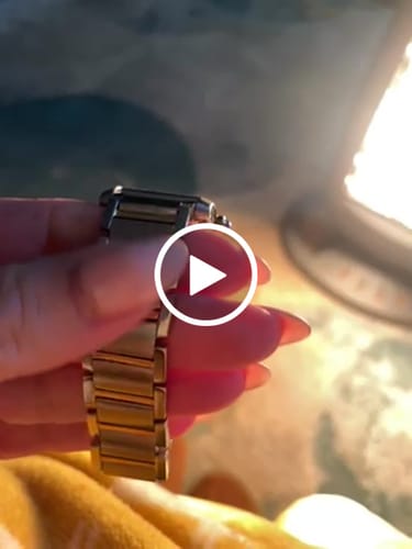 Customer video review of TANK FRANCAISE 25 GOLD STEEL WHITE DIAL