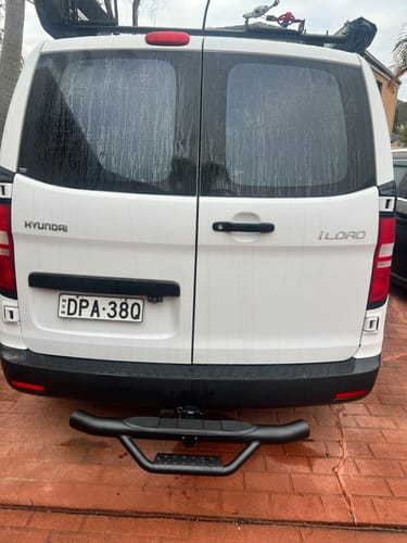 Customer photo review of Universal Black Rear Hitch Step