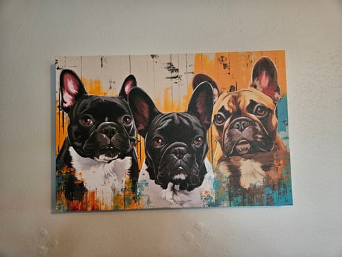 Customer photo review of Custom Pet Portrait - Abstract Style