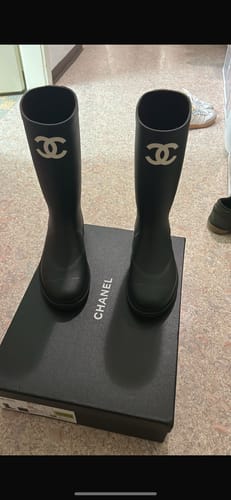 Customer photo review of cc rainboot black rubber