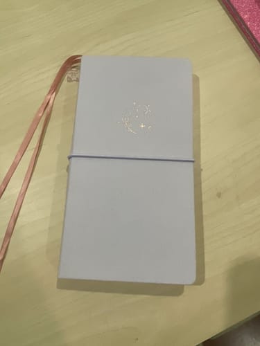 Customer photo review of Tsuki ‘Soft Feather’ Luxury Travel Notebook ☾