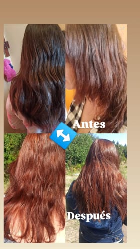 Customer photo review of Pack 3 Hennas Jamila Hair - Cobrizo Natural y Duradero 👩🏼🦰