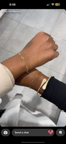 Customer photo review of Permanent jewelry