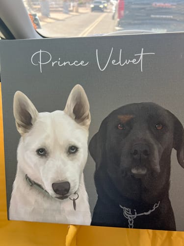Customer photo review of Pet Art Canvas Wrap