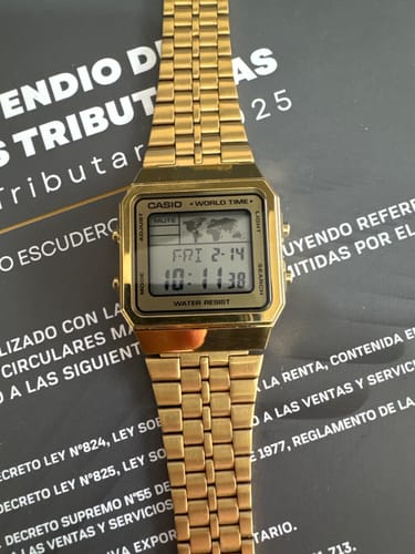 Customer photo review of Reloj World Time Casio Vintage A500WGA-9DF Dorado