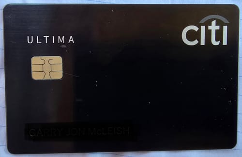 Customer photo review of Metal Card Citi Ultima