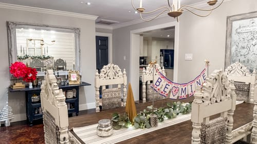 Customer photo review of Be Mine - Valentines Day Banner