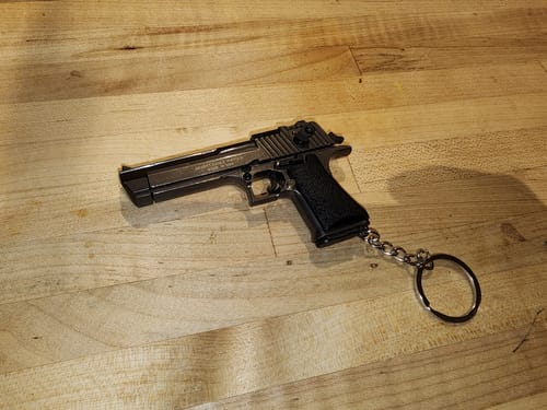 Customer photo review of Desert Eagle Keychain