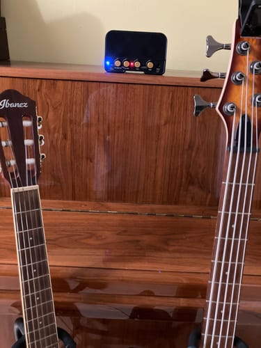Customer photo review of TuneBoy - Portable Rechargeable 5W Mini Guitar & Bass Practice Amp with Clean/Distortion Channels & Bluetooth 5.0
