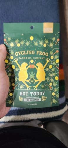 Customer photo review of Hot Toddy Gummies, 5mg THC + 25mg CBD