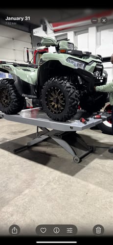 Customer photo review of Complete Aluminum Skid Plates for Kawasaki Brute Force 750i