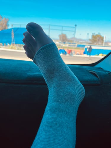 Customer photo review of Premium Anti-Fatigue Bamboo Footsleeves