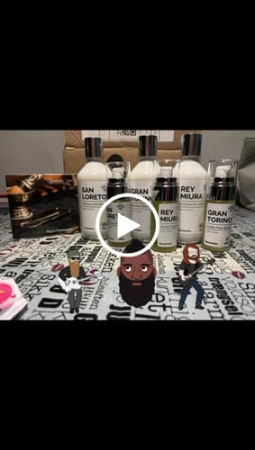 Customer video review of Aceite y Shampoo Para Barba · Paquete 6 Piezas