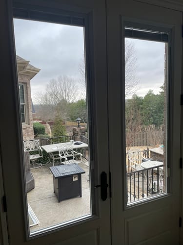 Customer photo review of Raise & Lower Blinds Glass and Frame Kit (Full Lite)