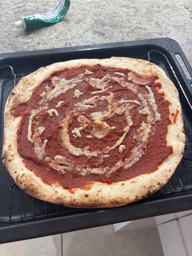 Customer photo review of Sourdough Pizza Bases