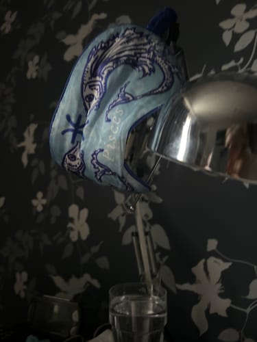 Customer photo review of Silk Eye Mask / "Aquarius"