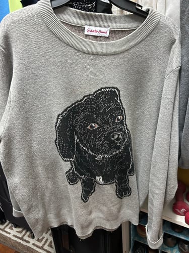 Customer photo review of Plain Dog - Custom Knitted Sweater