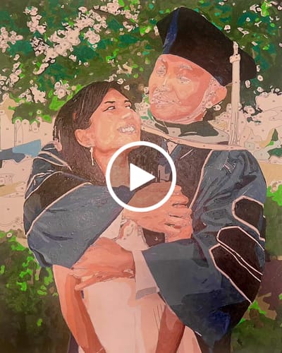 Customer video review of CUSTOM PAINT BY NUMBER KIT